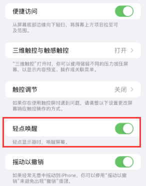 普兰苹果授权维修站分享iPhone轻点无法唤醒怎么办