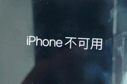 普兰苹果服务网点分享锁屏界面显示“iPhone 不可用”如何解决 